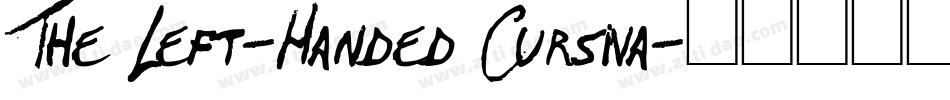 The Left-Handed Cursiva字体转换